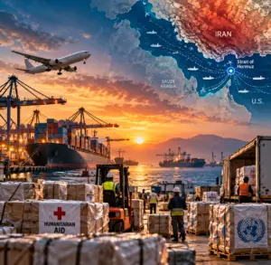 Humanitarian logistics under conflict